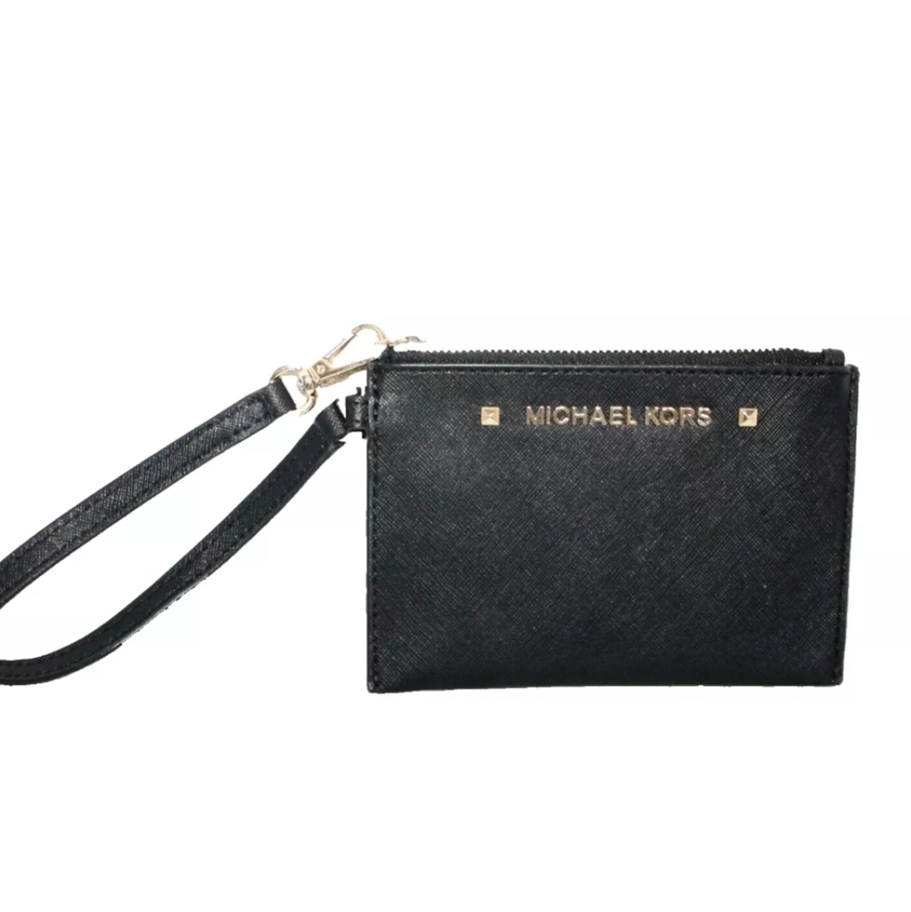 Michael Kors Large Black Saffiano Leather Wristlet - Picture 4 of 4